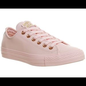 CONVERSE ALL STAR PINK LEATHER SNEAKERS